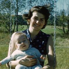 Vera and baby Paul 1961