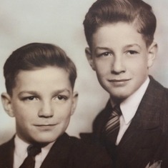 Verne and his brother, Wayne.