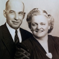 Dad's parents, Clarence and Daisy