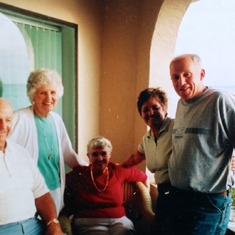 Sister, Bev and niece, Janie, with husband, Billy visiting in Florida.