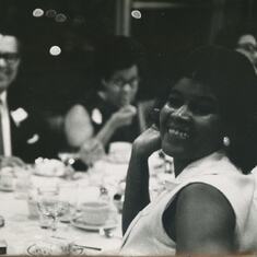 Mrs. Oliver at class of 1968 graduation dinner.