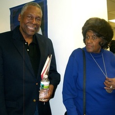 NYState Assemblyman Keith L. Wright  & Verne M. Oliver at 2011 Black Read-In organized by Prof. Onita Estes Hicks