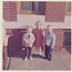 he is in the blue jacket Easter about 1964