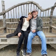 Carolynn and Vic in Cambria, August, 2021