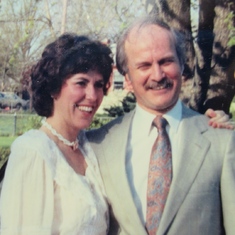 Vic and Carolynn's wedding day in Lawrence, Kansas. April 1987. A sweet and memorable day.