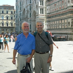 Vic and Fred in Florence, Italy, June 2008