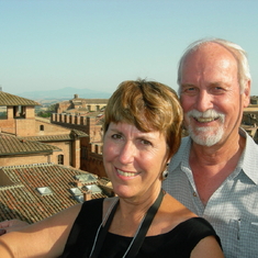 The lovely couple in Sienna, Italy, June 2008
