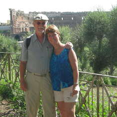 Vic and Carolynn on our visit to Italy