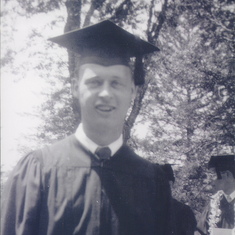 Victor graduating college at Pacific Union College in Angwin, Napa Valley, 1952