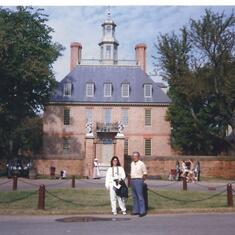 Uncle Victor and Lori, Colonial Williamsburg, VA, 1986