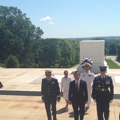JAVA wreath laying honor guard on Sunday before Memorial Day, 2014.
