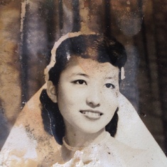 Mom as a young bride