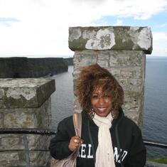 V at O'Brien Tower at the Cliffs of Moher in Liscannor, Co. Clare, Ireland