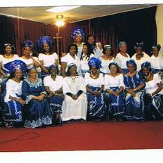 Mummy Ikele with Holy Trinity Church Women Houston Texas