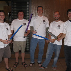 The Gemini North laser dream team in 2009 at Richard's place