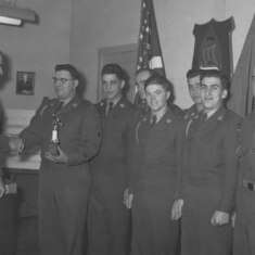 Army Bowling Team award 1954
