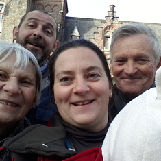 Brussels in 2016: Vincent, Lili, Zsófi and my parents