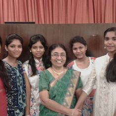 With her beloved students