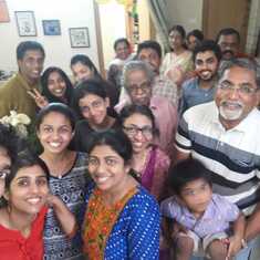 With Namrata, Abishai and family
