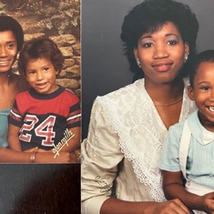 Left: Violet & Booker (Son), Right: Danita (Daughter) & Darius (grandson) - Booker & Darius were same age - 4 years old on these pics.  Definitely my Mom's genes