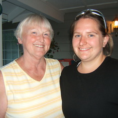 May 2008: with granddaughter Mindy