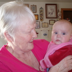 May 2008: Great-granddaughter Isabella