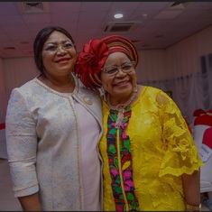Mama with Senator Emilia Nkeze, Vice President of the Senate of Cameroon 