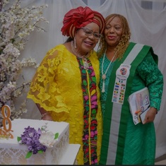Mama with Chief Dr. Mrs Ubeku