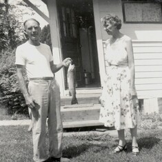 Virgil's parents, Virgil Sr & Rosa at their home in Yakima. 