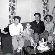 Virgil, his niece, Barbara, Brother Albert, and mother, Rosa. 