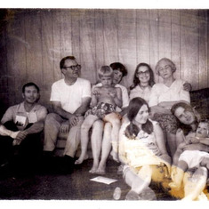 Virgil with his sister's family about 1972. 