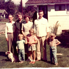 Virgil with Mary, his parents, and nieces. 