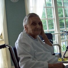 Grandma (Virginia)on 8/9/2010. One of the best and last recent pictures I have of her.
