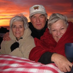 Ginny, Doug, and Kath at Pebble Beach - 2011