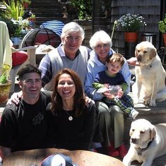 Ginny with Doug, Matt, Vicki, Kasey and Ace and Gunner Monterey, CA 2010