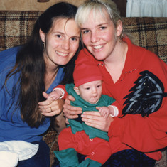 Ginny and Peggy McKay - Christmas 1986