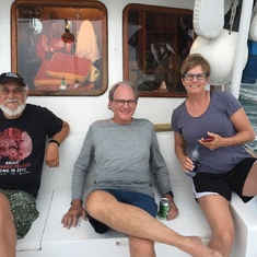 Mr Todd, GP and Miss Ginny on the Pineapple Princess , Florida Keys Trip , June 2017 