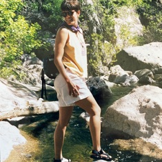 The always smiling Miss Ginny, Arizona camping trip in the 1990's