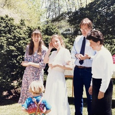 Miss Ginny , Lynette , GP and Martha , Wedding Memories May 1988