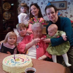 80th B-Day Party with kids.