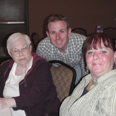 Matt's Farwell. Granny, Matt and Karen
