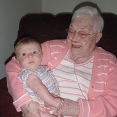Annika with Granny.