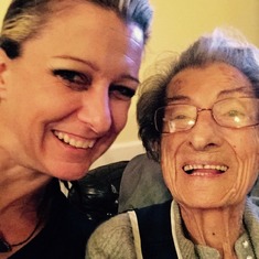 Selfie w/ Grandma at her 100th.