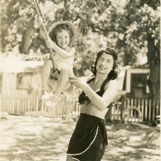 Jacquie & Mom July 1945
