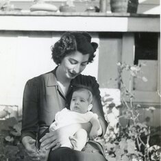 with Jacquie - 14 weeks old 1942