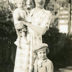 Me, Mom, Jacquie - March 1945
