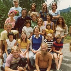 One of many group photos - Family & Friends - July 1974