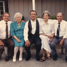 Renae & Chris wedding - Mel, Conch, Ronnie,Ginny, Russ 1991