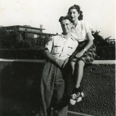 What a good looking couple.  Mom and Dad 1940