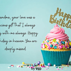 Happy Heavenly Birthday Granny Vita. Love you xxxxxx